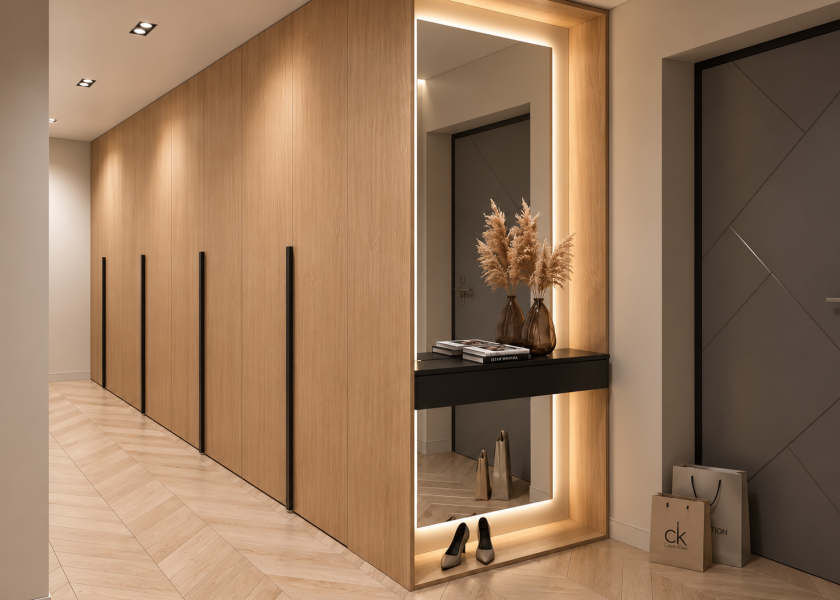 DR-416 Console d’entrée et vestiaire personnalisable